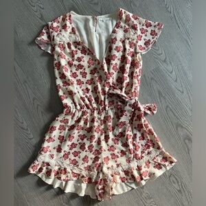TULAROSA X REVOLVE Floral Ruffle Cottage Core Romper